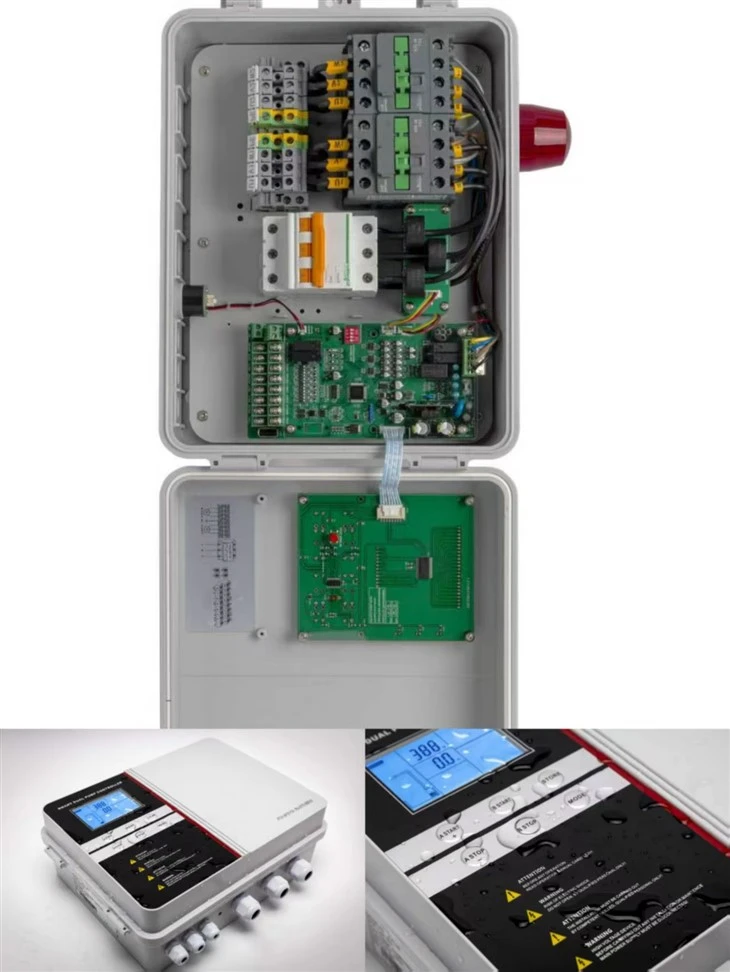 Třífázový ovládací panel se dvěma čerpadly 0,75-4kw